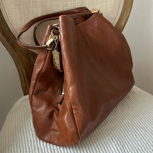 Large Cognac Coach purse